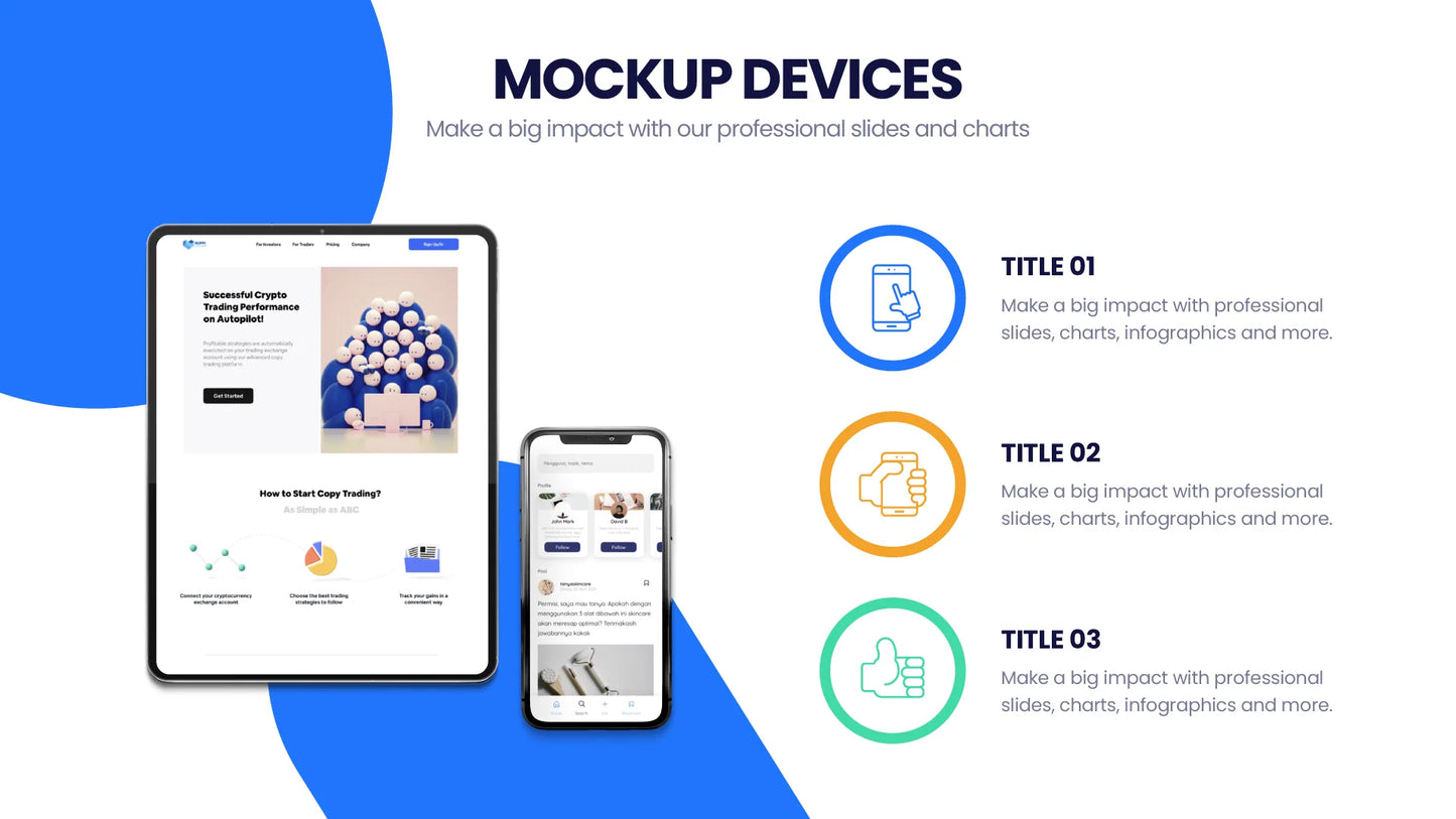 Mockup Devices Infographic templates