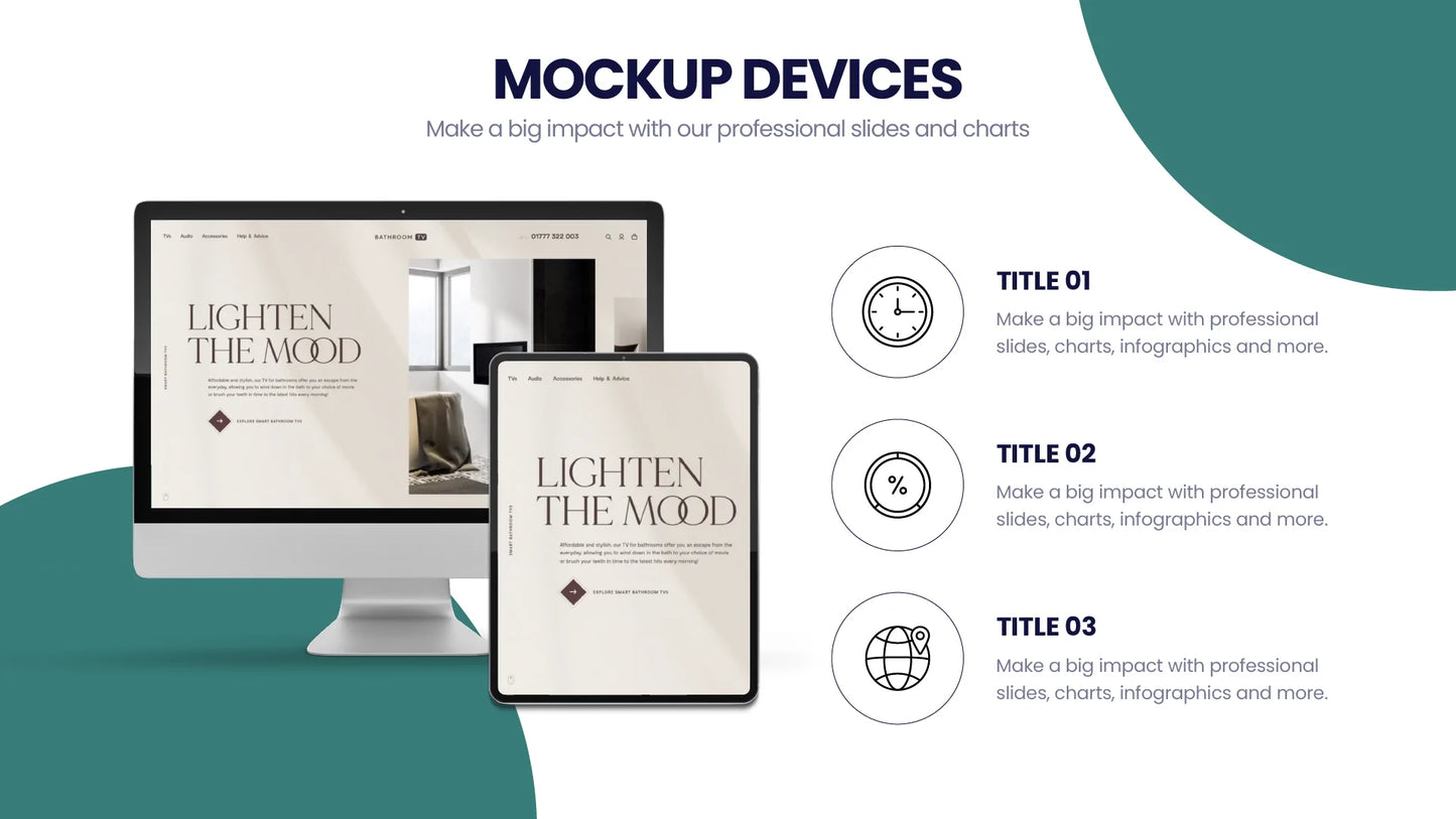 Mockup Devices Infographic templates