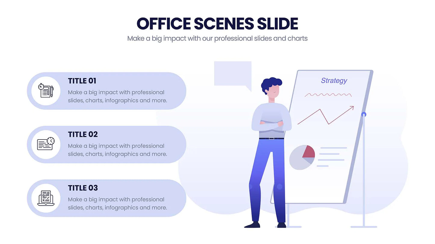 Office Scene Infographics for PowerPoint Keynote Google Slides and Illustrator Infographic templates