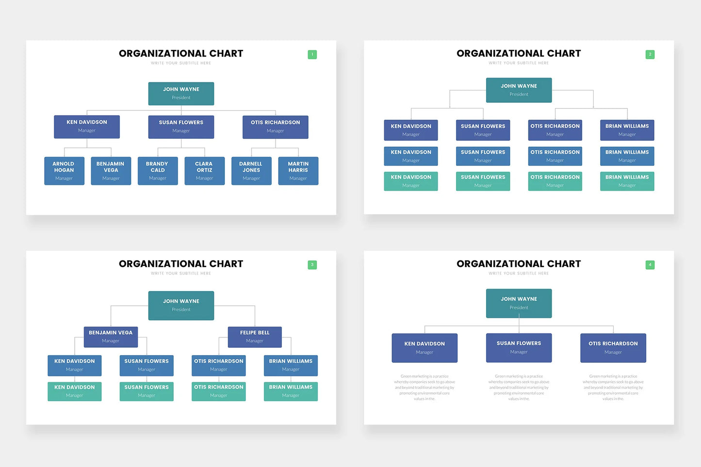 Org Chart Infographics templates