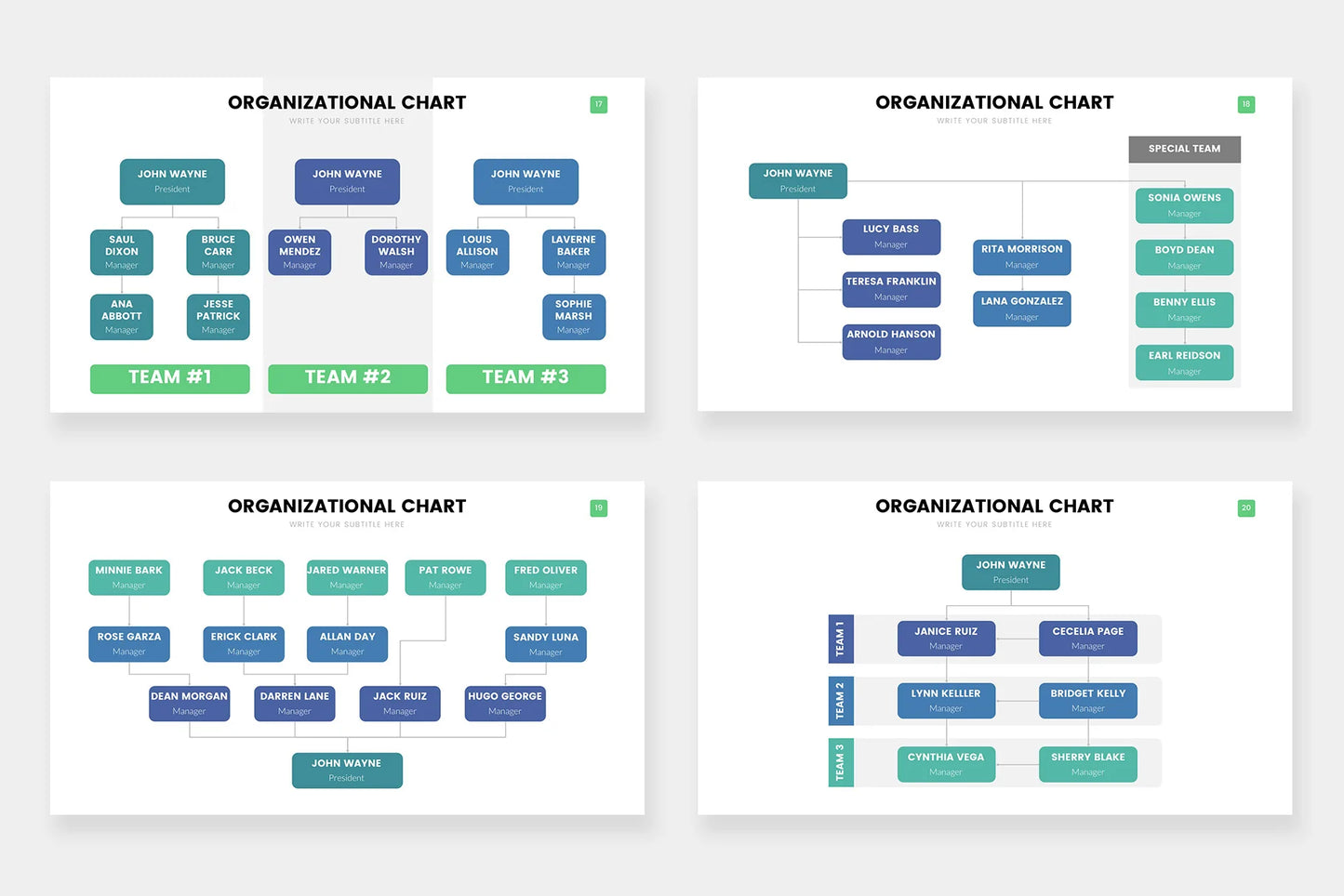 Org Chart Infographics templates