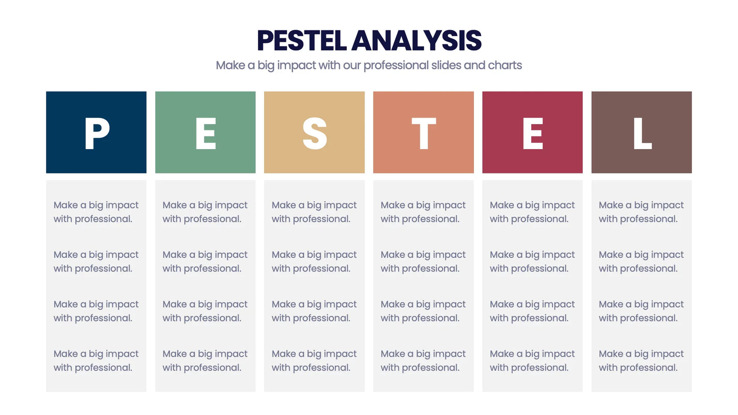 Pestel Infographic templates