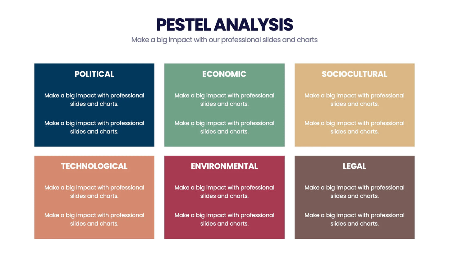 Pestel Infographic templates