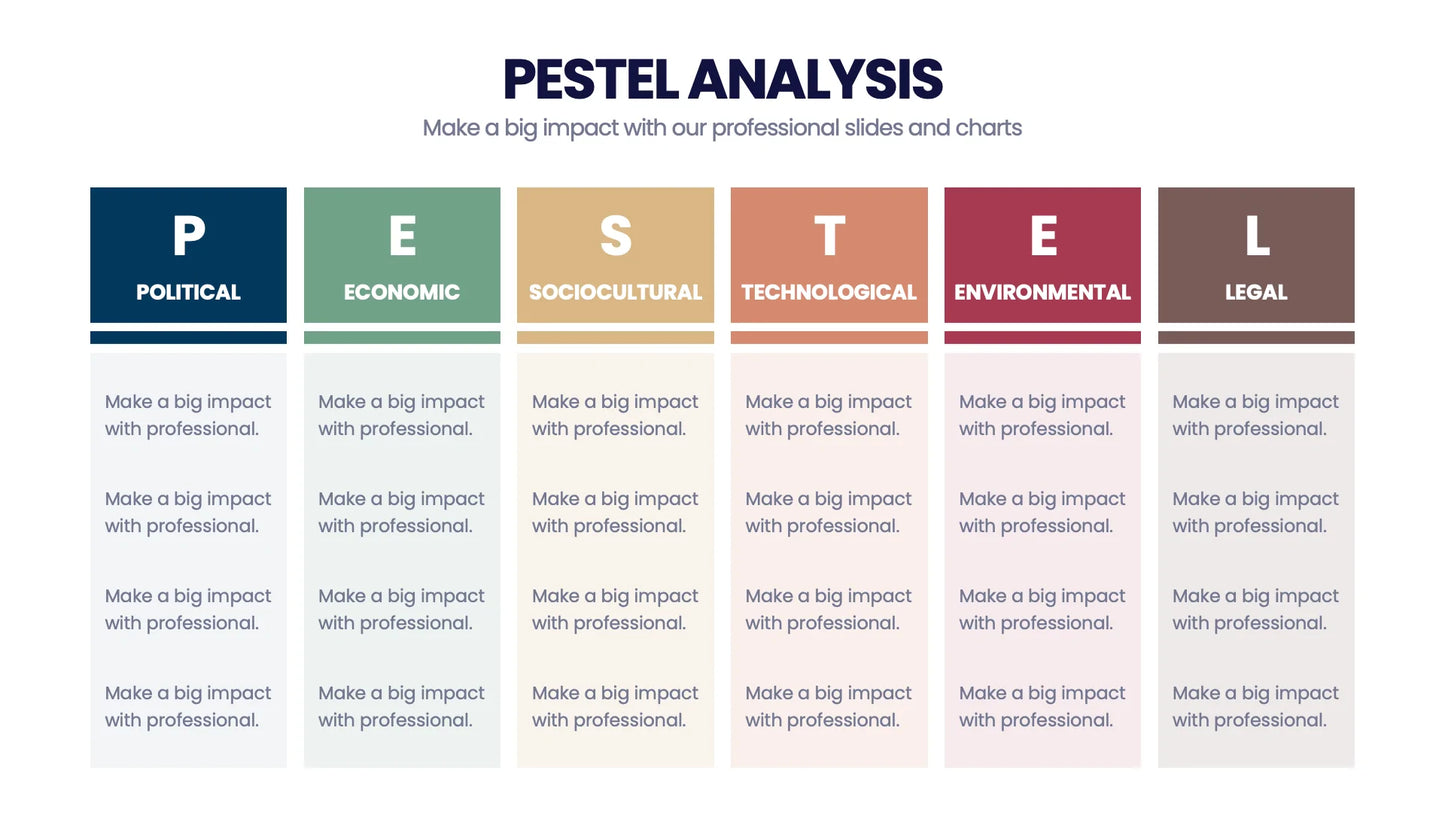 Pestel Infographic templates