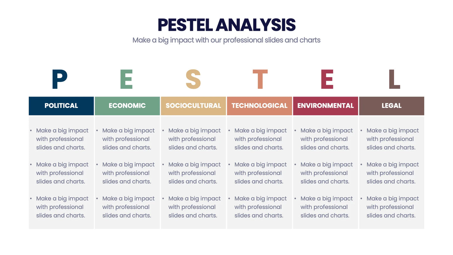 Pestel Infographic templates
