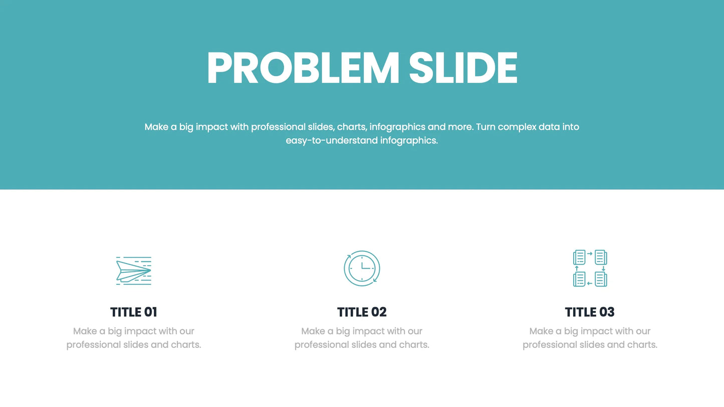 Problem Infographic templates