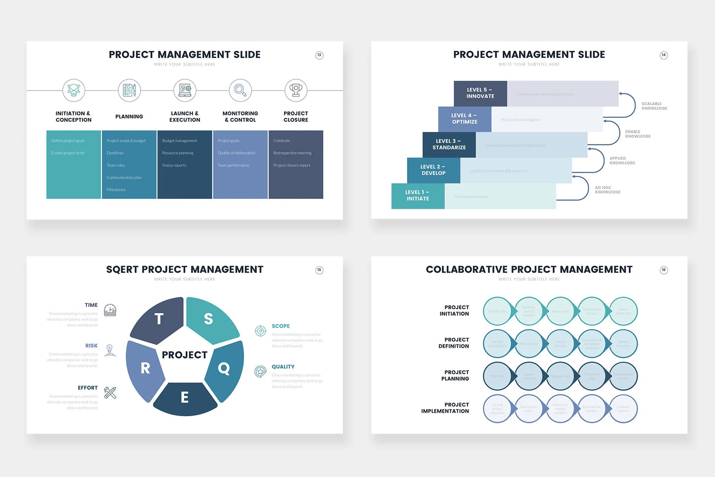 Project Management Infographic templates