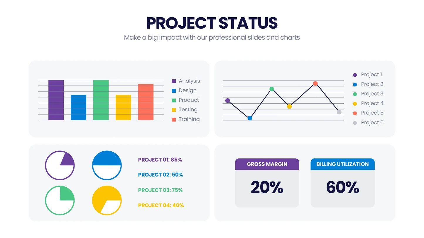 Project Status Infographic templates