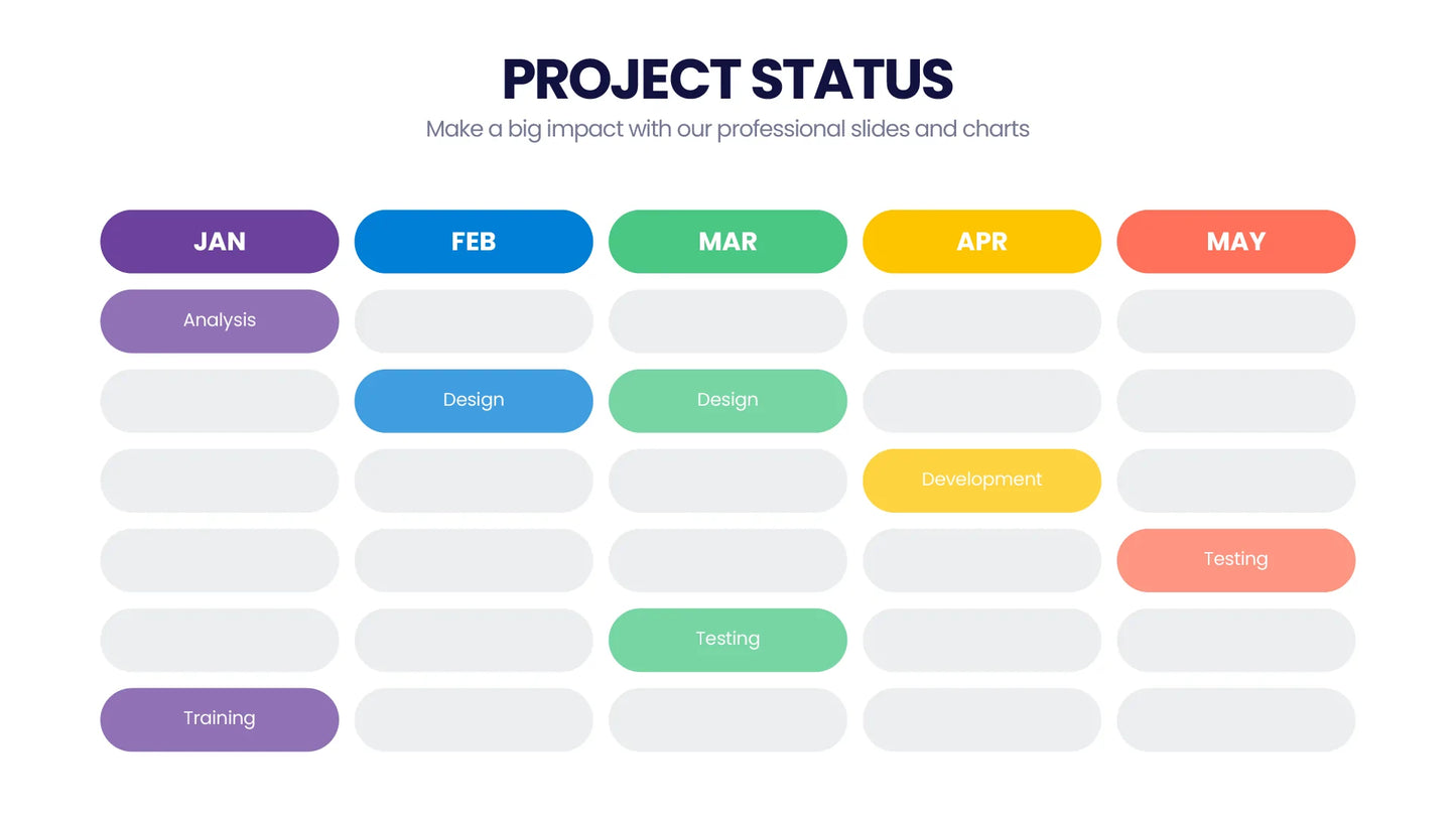 Project Status Infographic templates