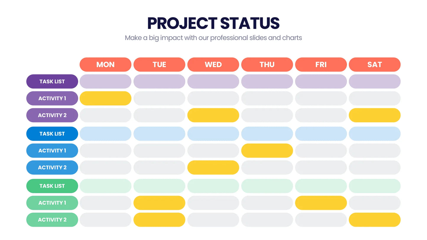 Project Status Infographic templates