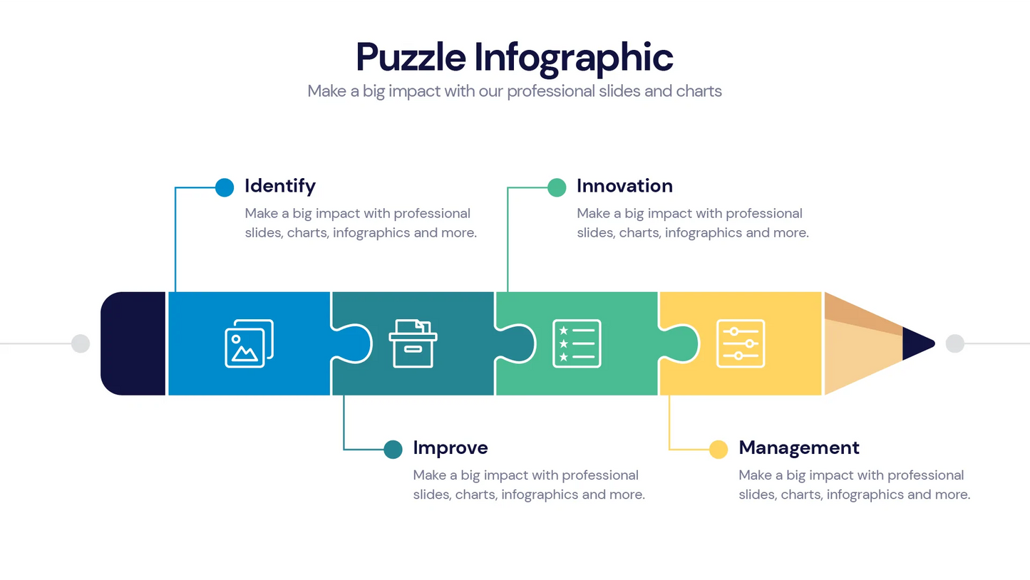 Puzzle Infographic templates