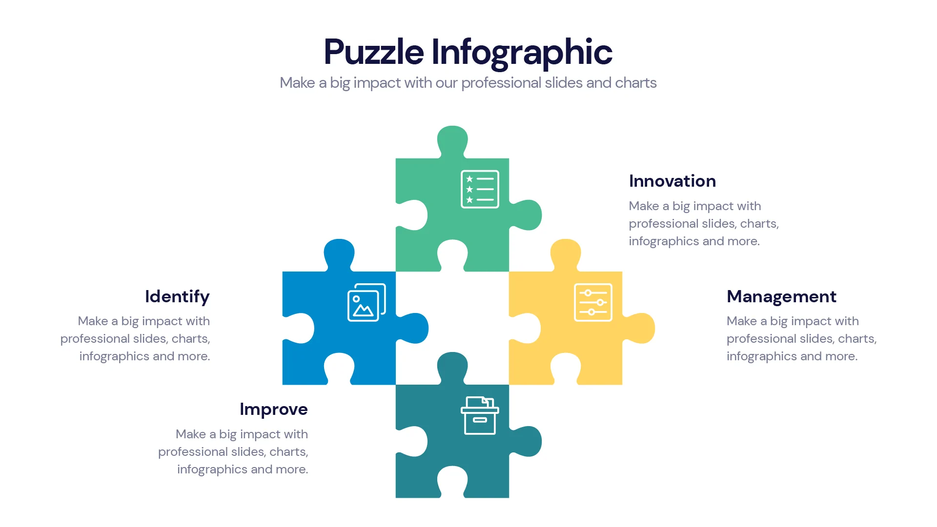Puzzle Infographic templates