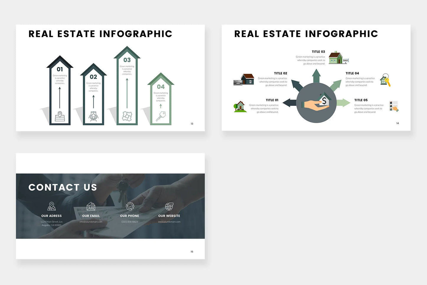 Real Estate Infographic templates