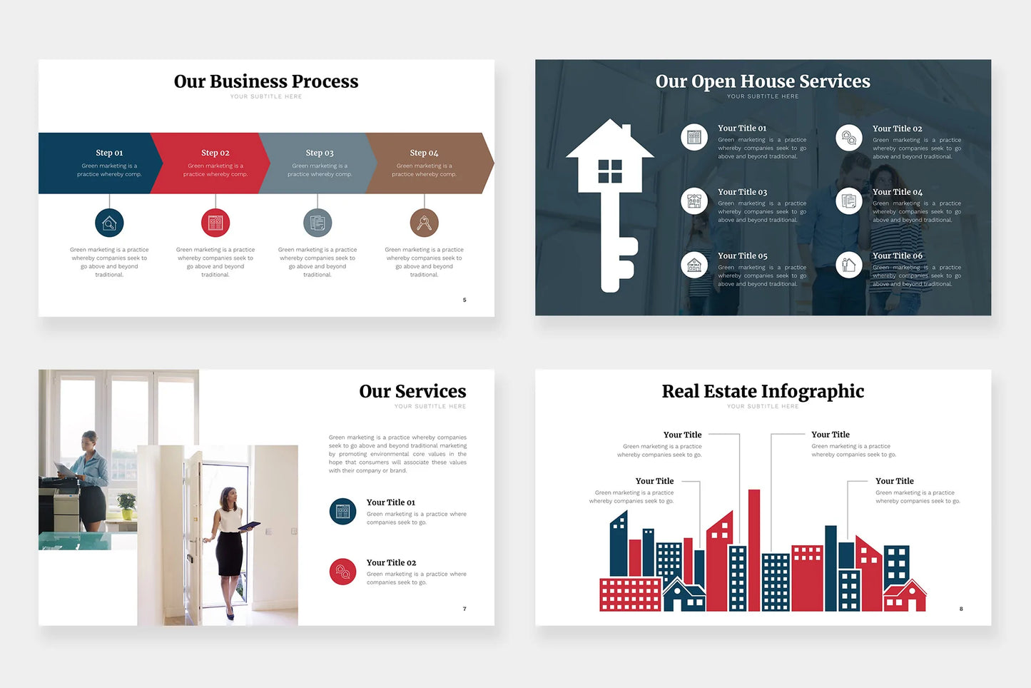 Real Estate Infographic templates