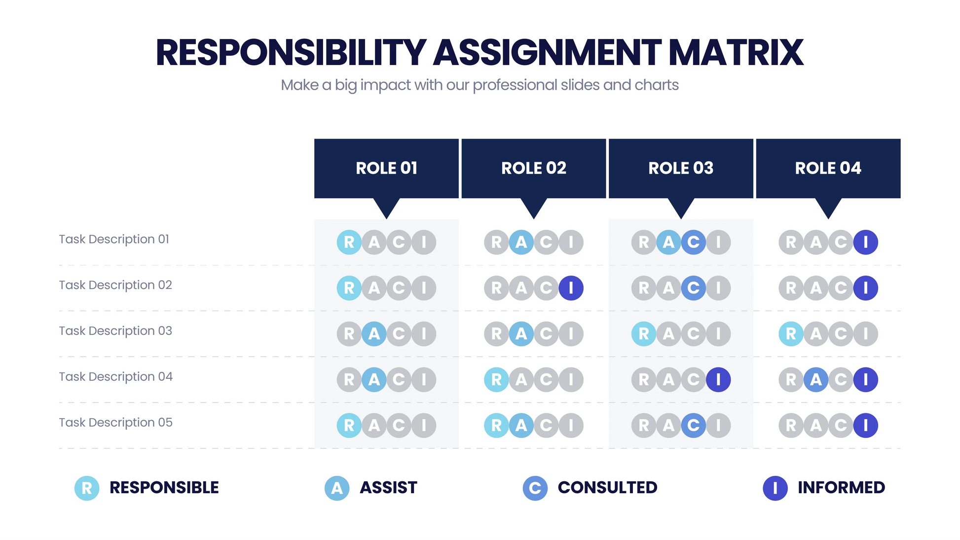 Responsibility Assignment Matrix Infographic templates