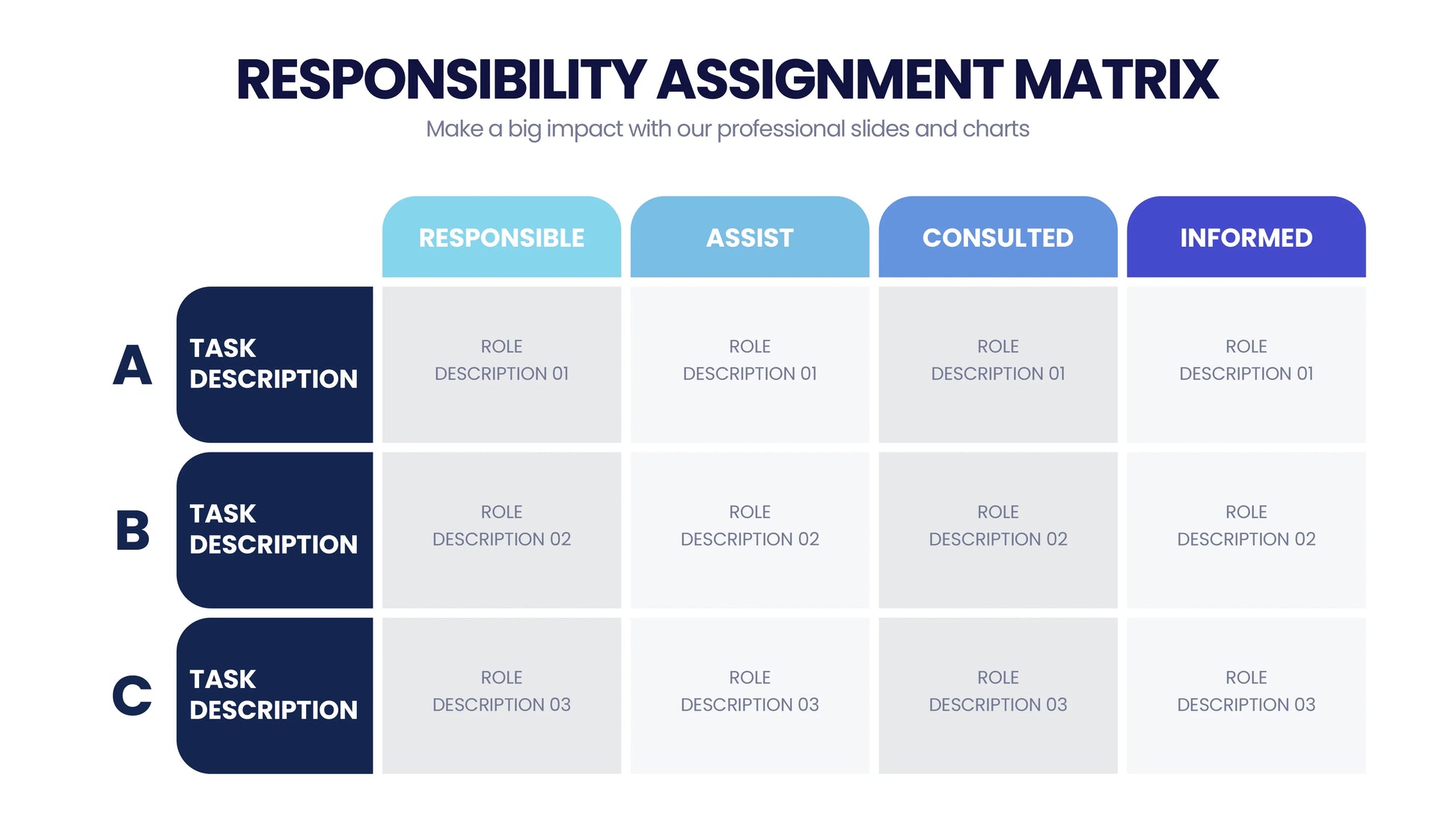 Responsibility Assignment Matrix Infographic templatesResponsibility Assignment Matrix Infographic templates