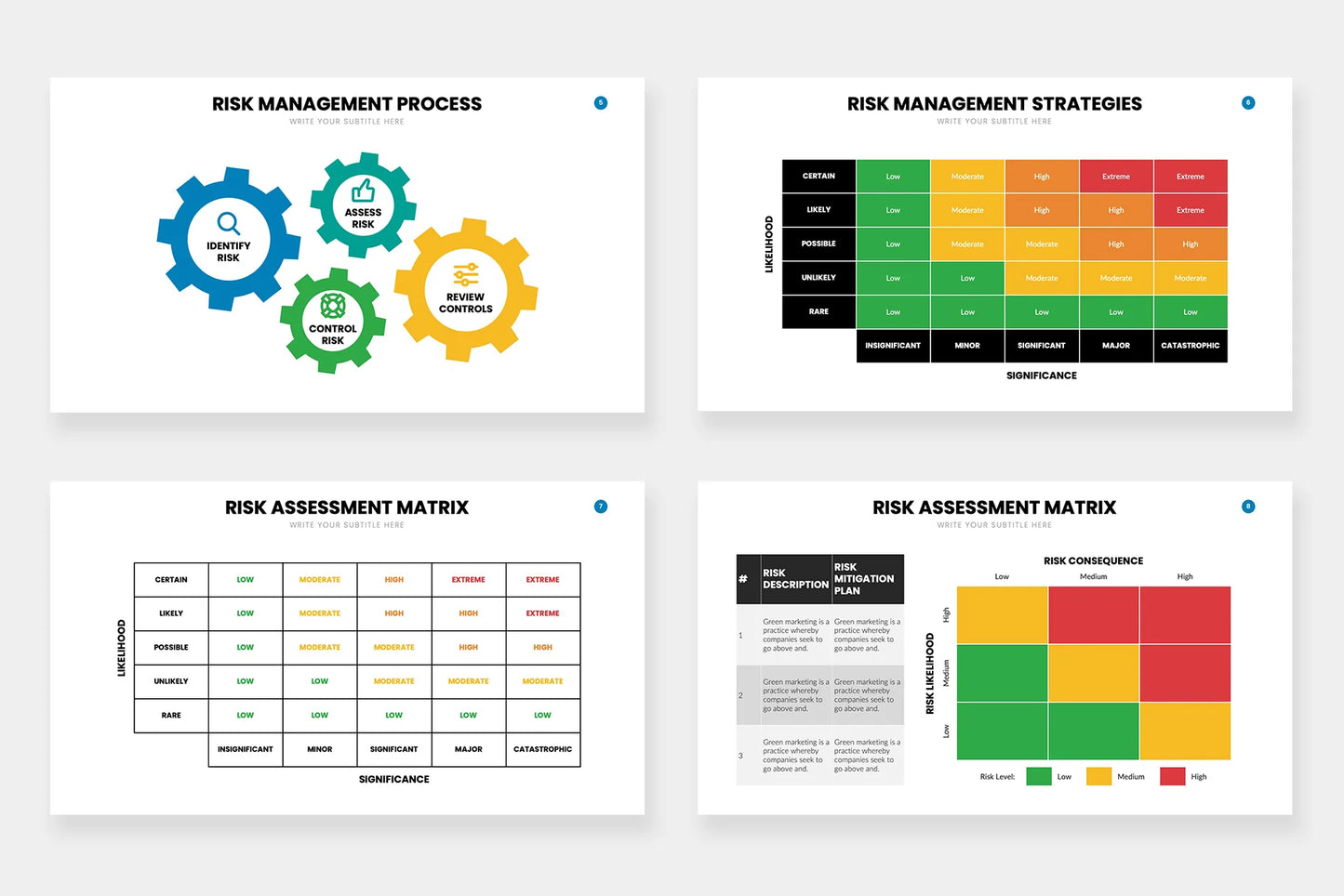 Risk Management Infographic templates