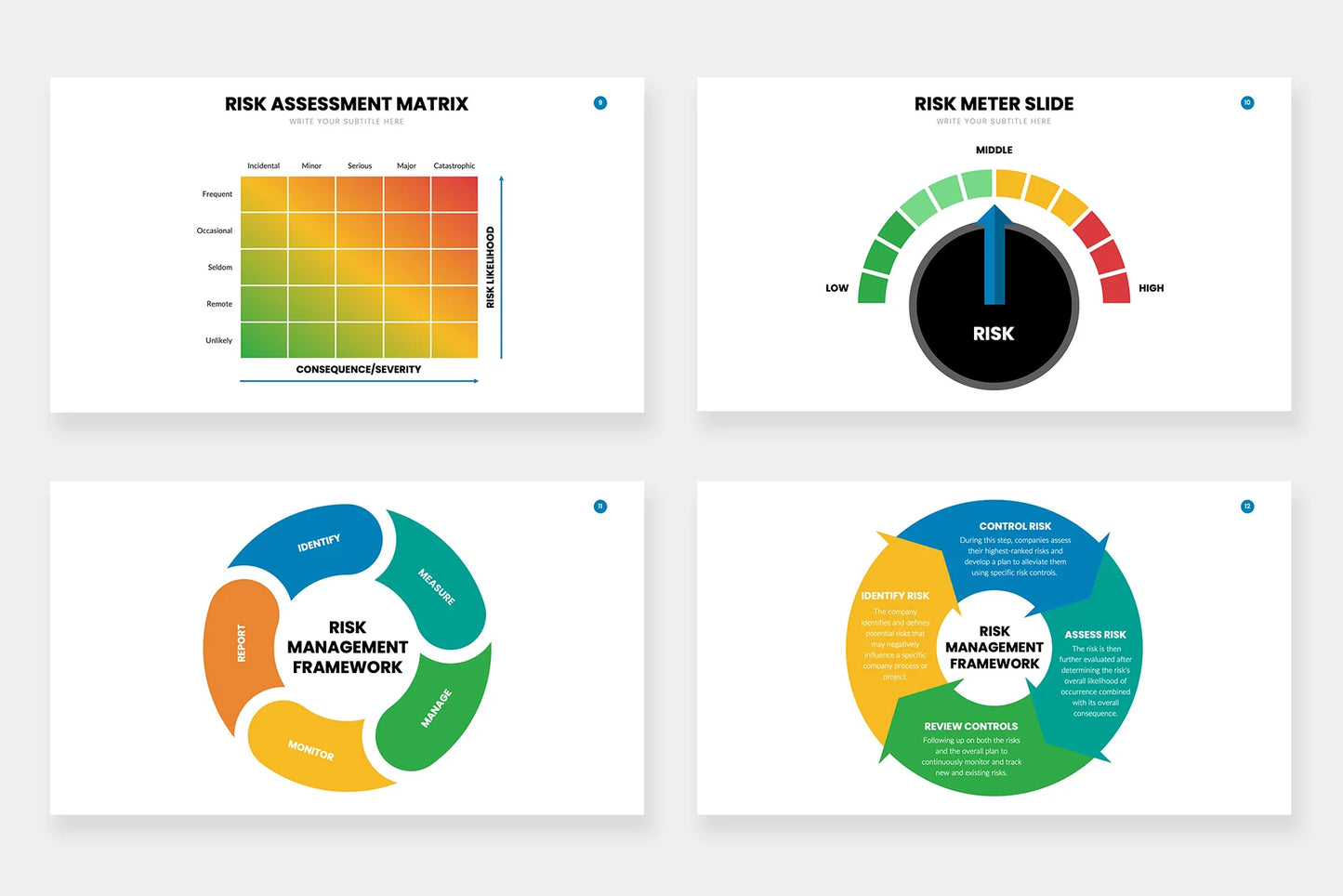 Risk Management Infographic templates