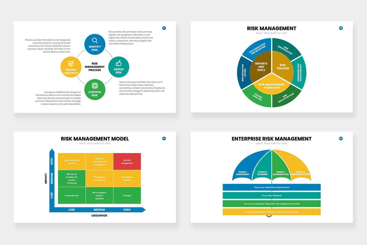 Risk Management Infographic templates