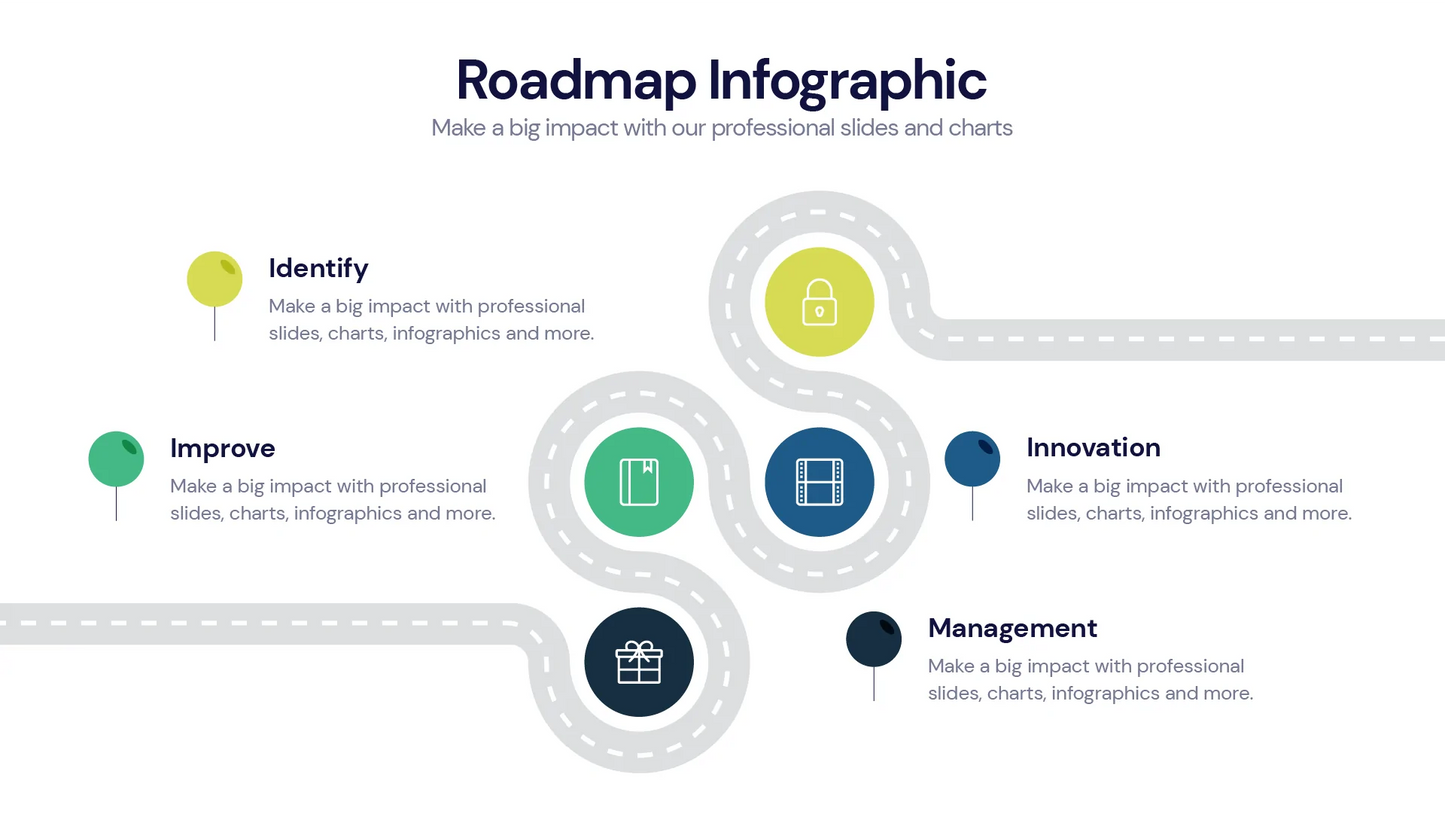 Roadmap Infographic templates