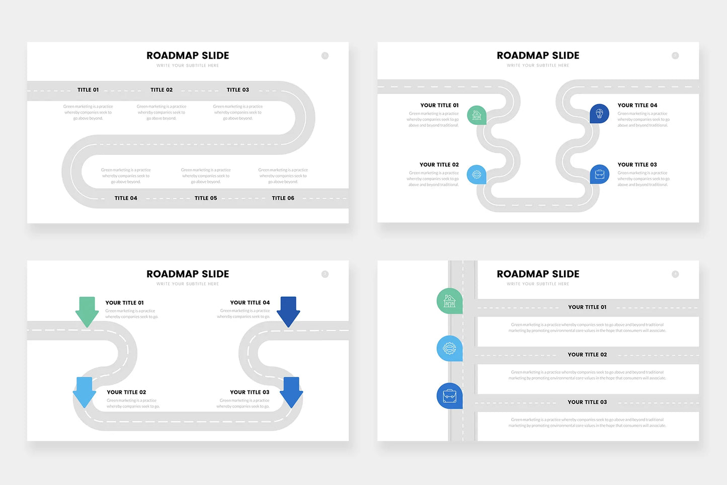 Roadmap Infographic Templates PowerPoint slides