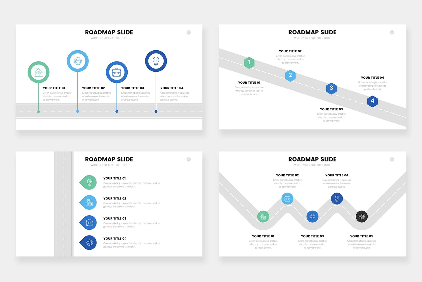 Roadmap Infographic Templates PowerPoint slides