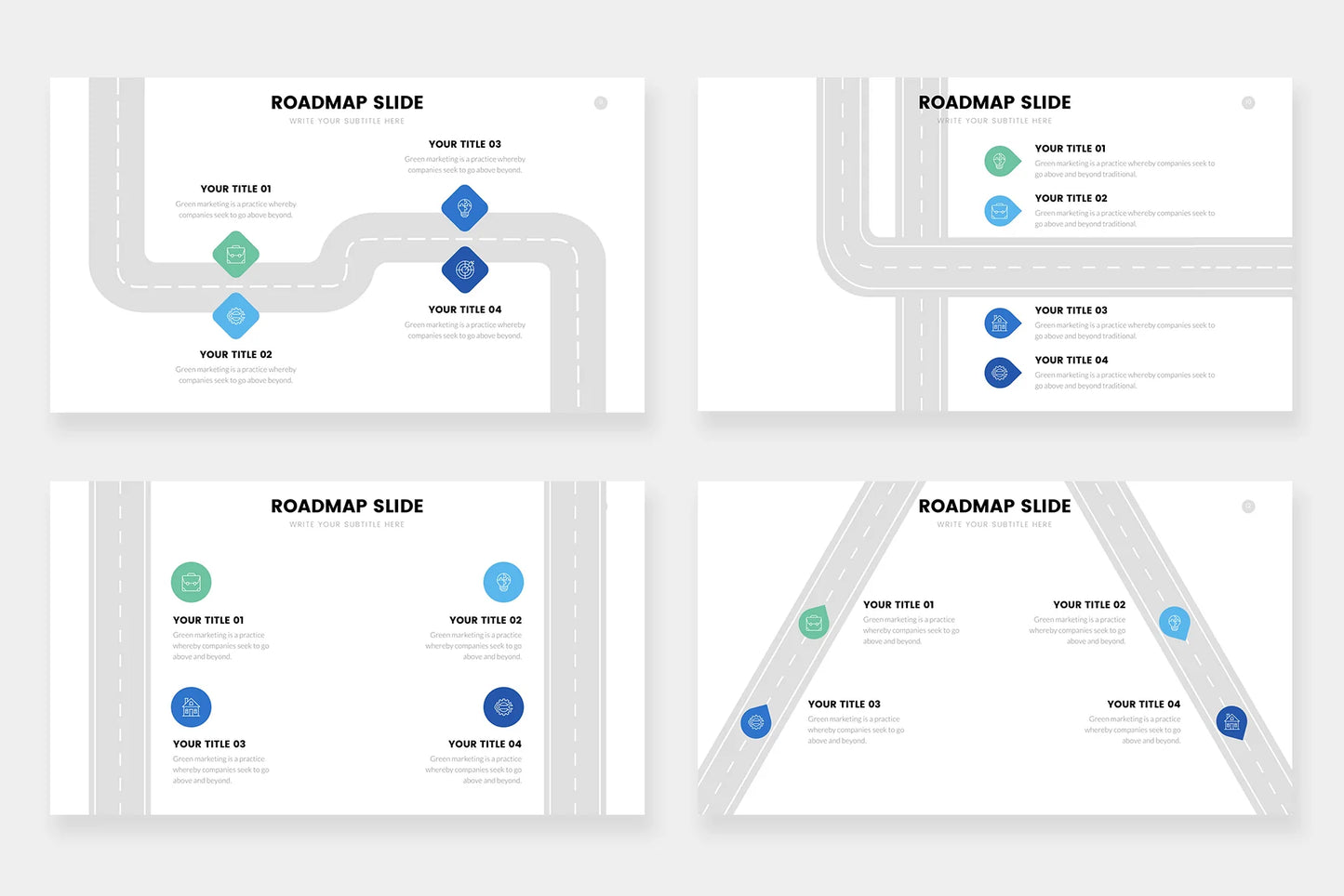 Roadmap Infographic Templates PowerPoint slides