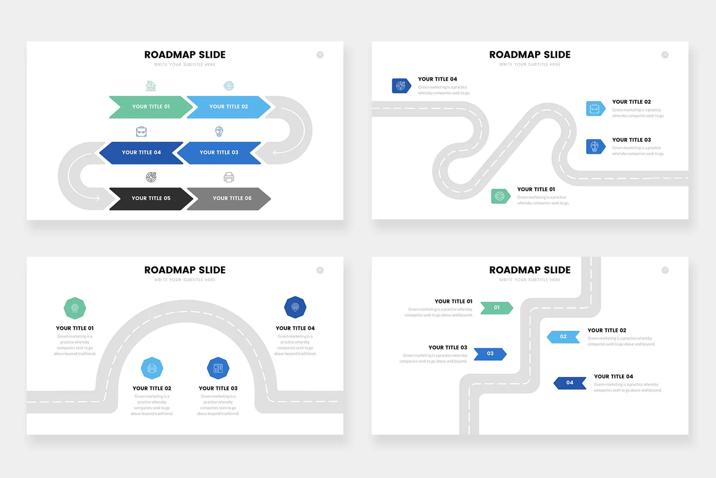 Roadmap Infographic Templates PowerPoint slides