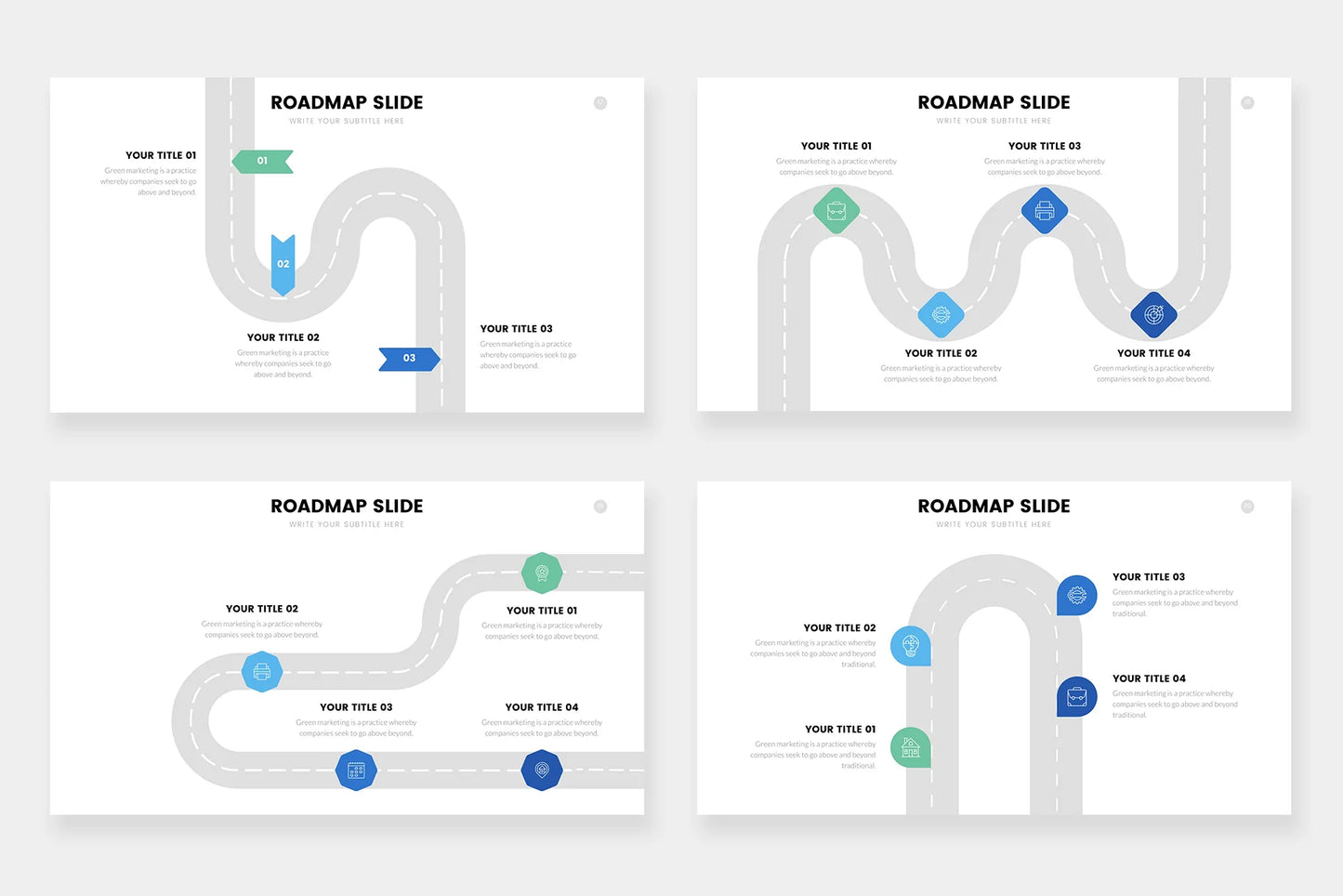 Roadmap Infographic Templates PowerPoint slides