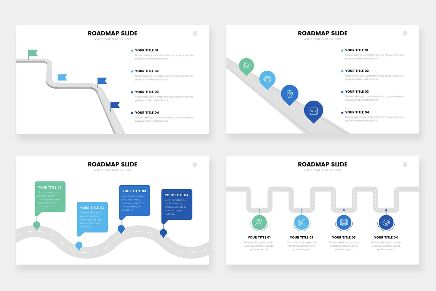 Roadmap Infographic Templates PowerPoint slides