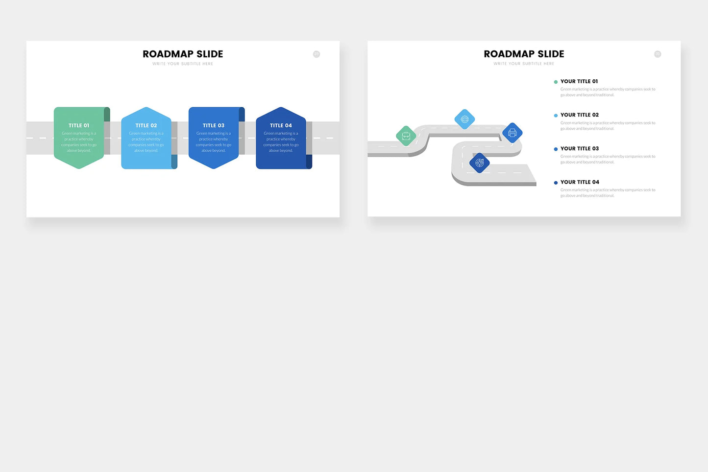 Roadmap Infographic Templates PowerPoint slides