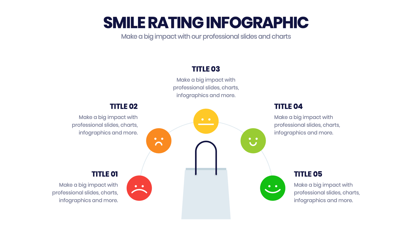 Smile Rating Infographic templates