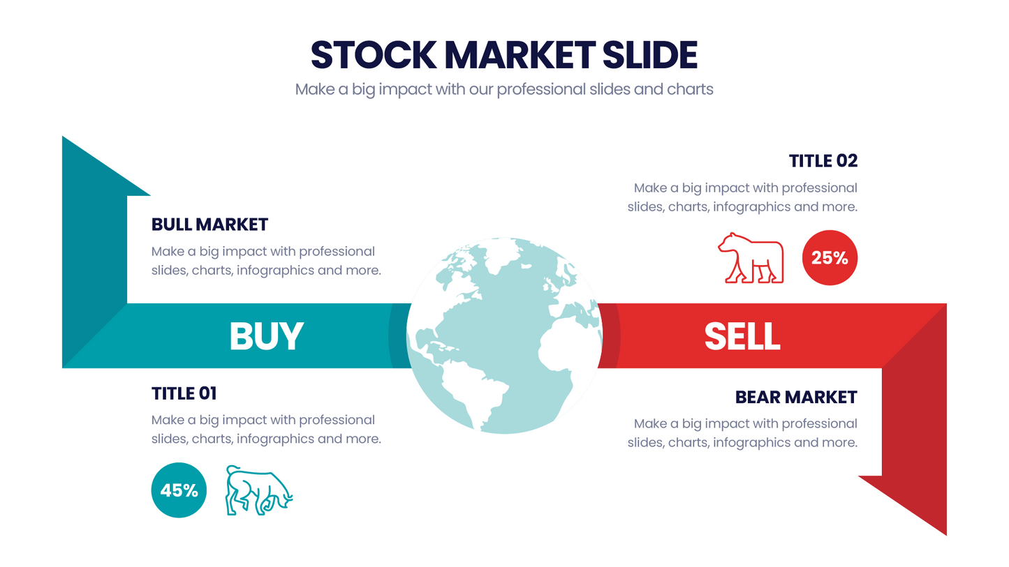 Stock Market Infographic Templates PowerPoint slides