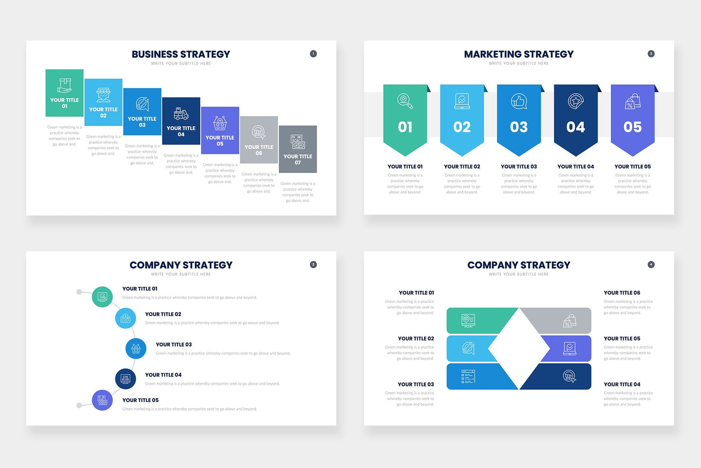 Strategy Infographic templates