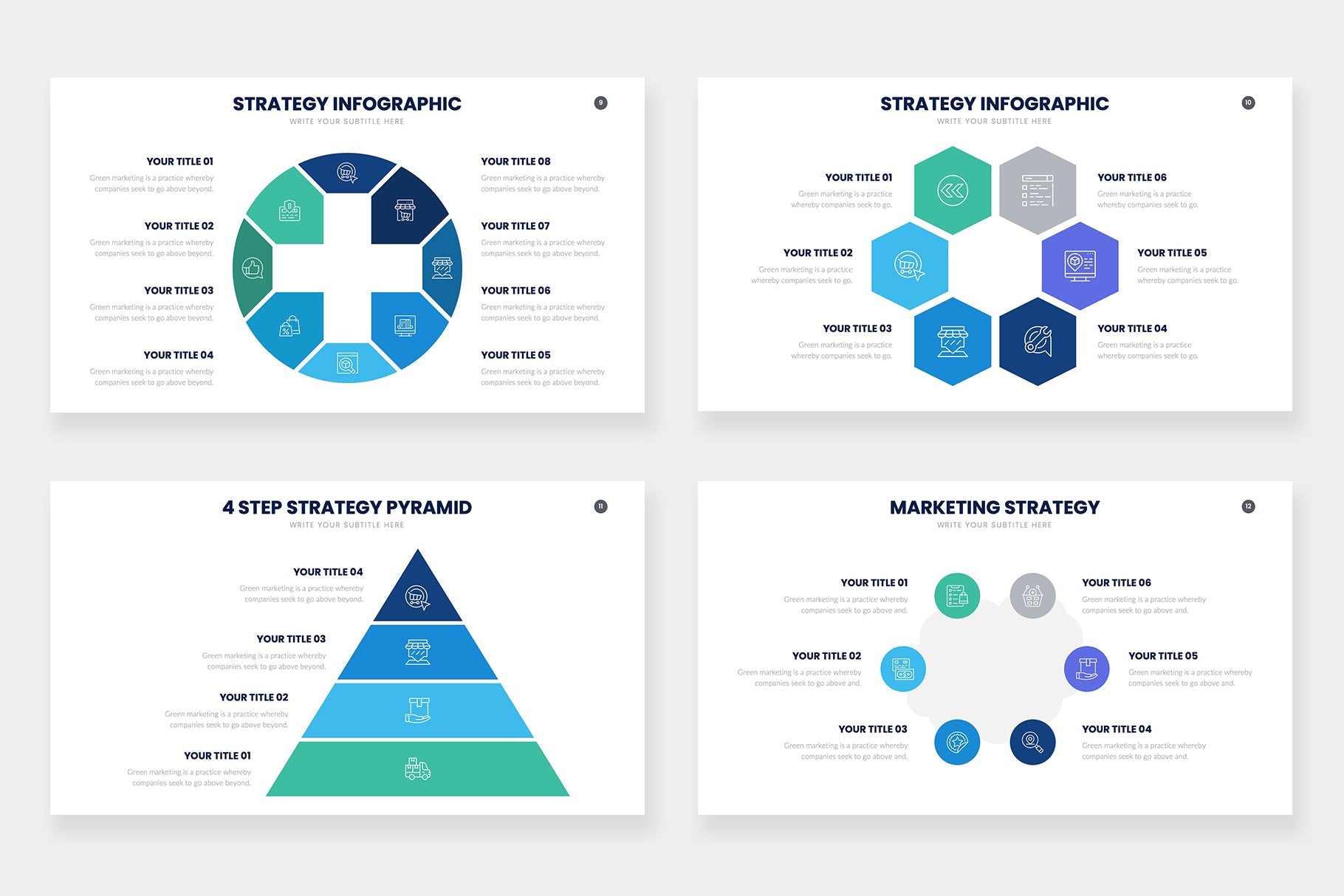 Strategy Infographic templates