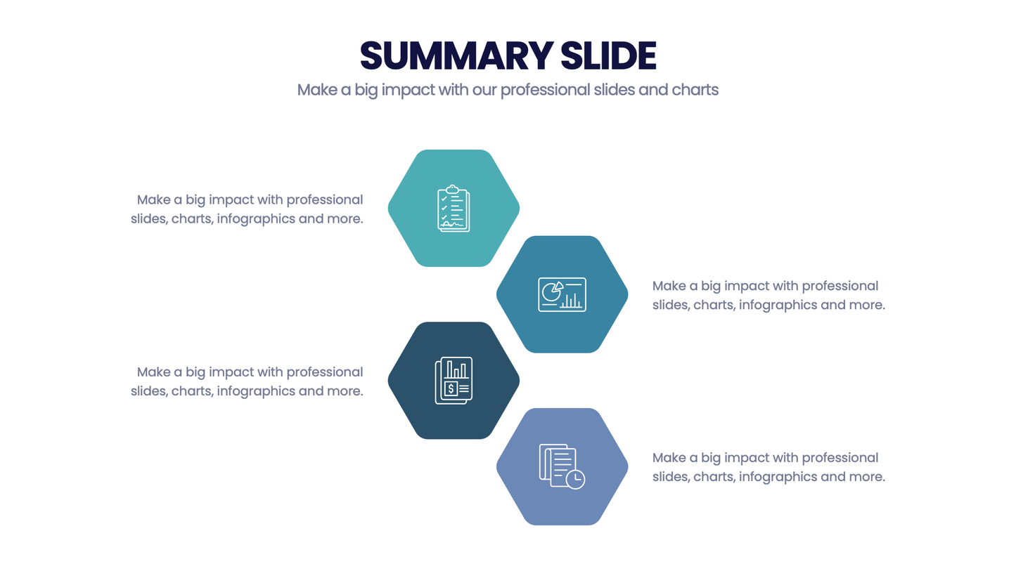 Summary Infographic templates