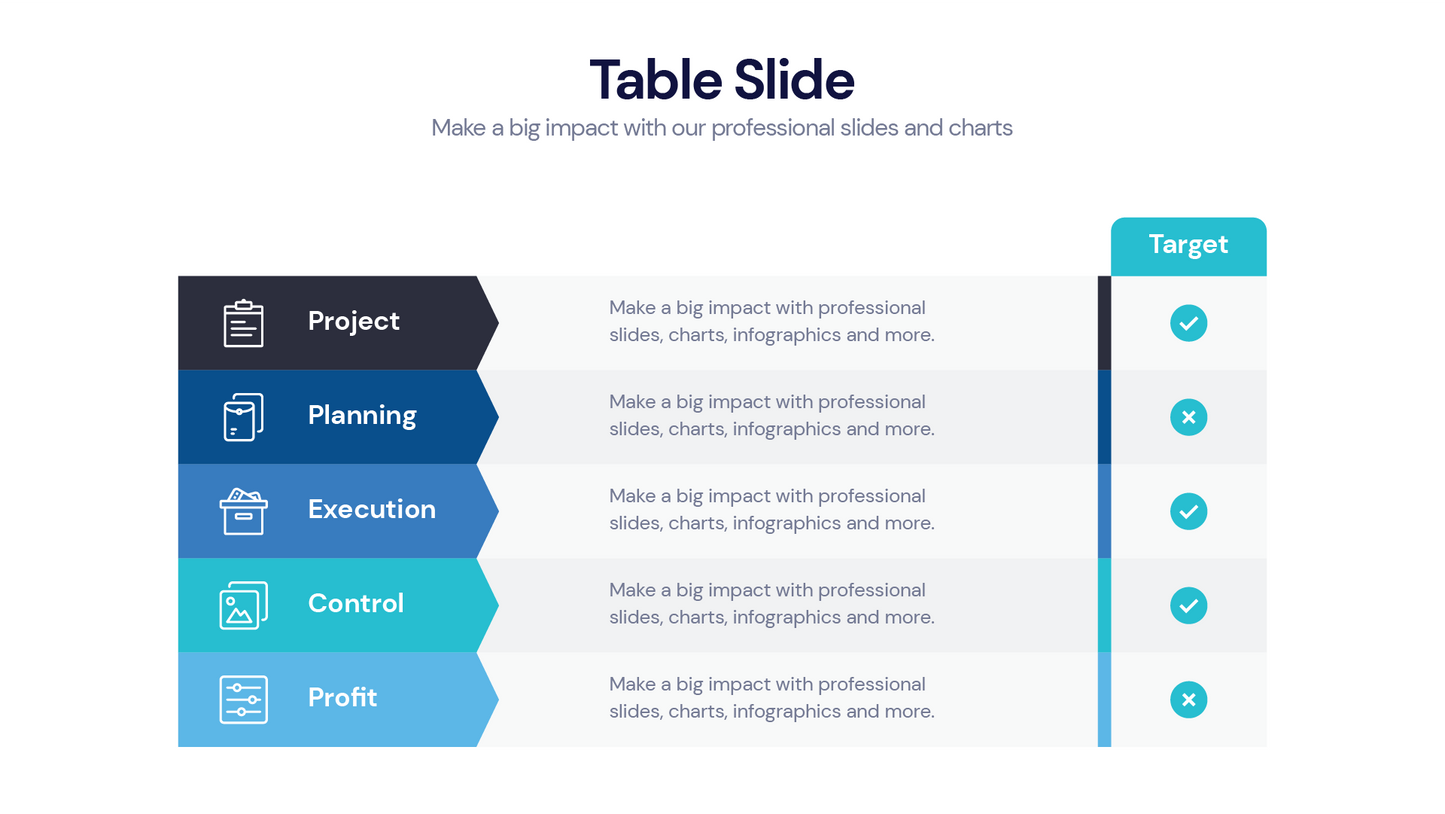 Table Infographic templates