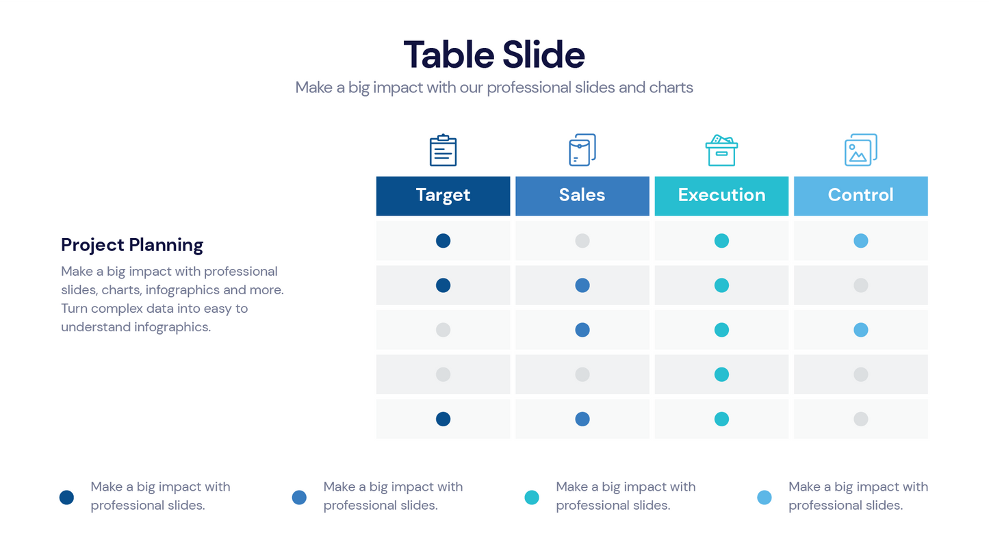 Table Infographic templates