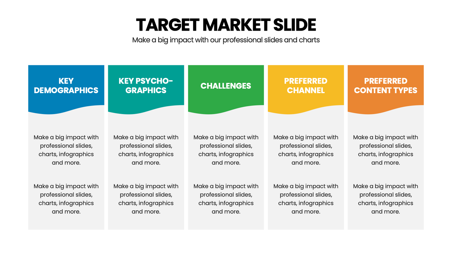 Target Market Infographic templates