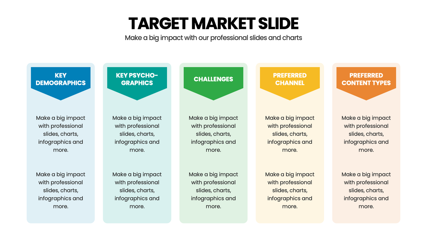 Target Market Infographic templates