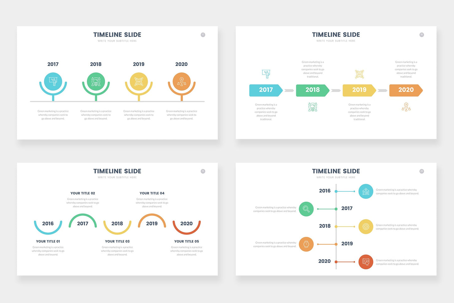 Timeline Infographic templates