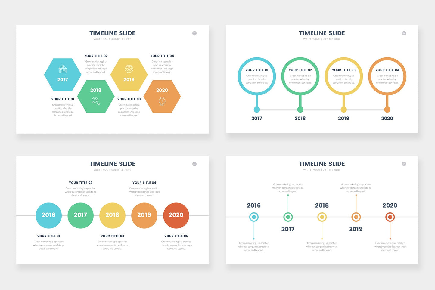 Timeline Infographic templates