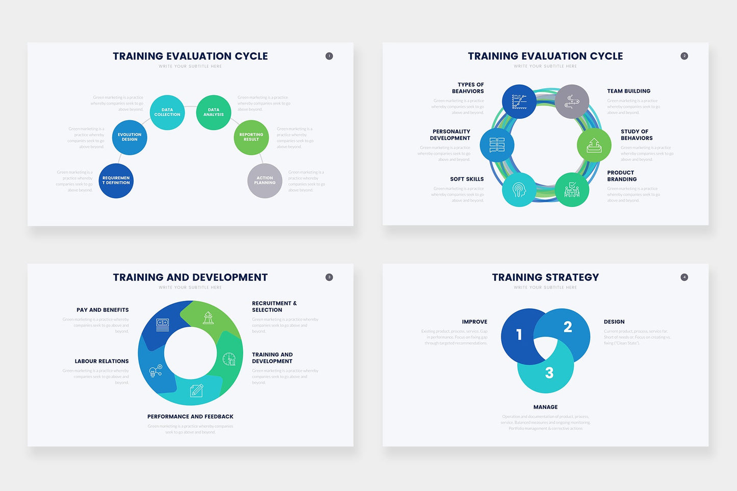 Training Infographic Templates PowerPoint slides