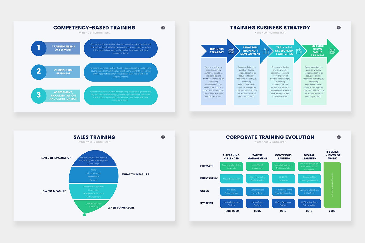 Training Infographic Templates PowerPoint slides