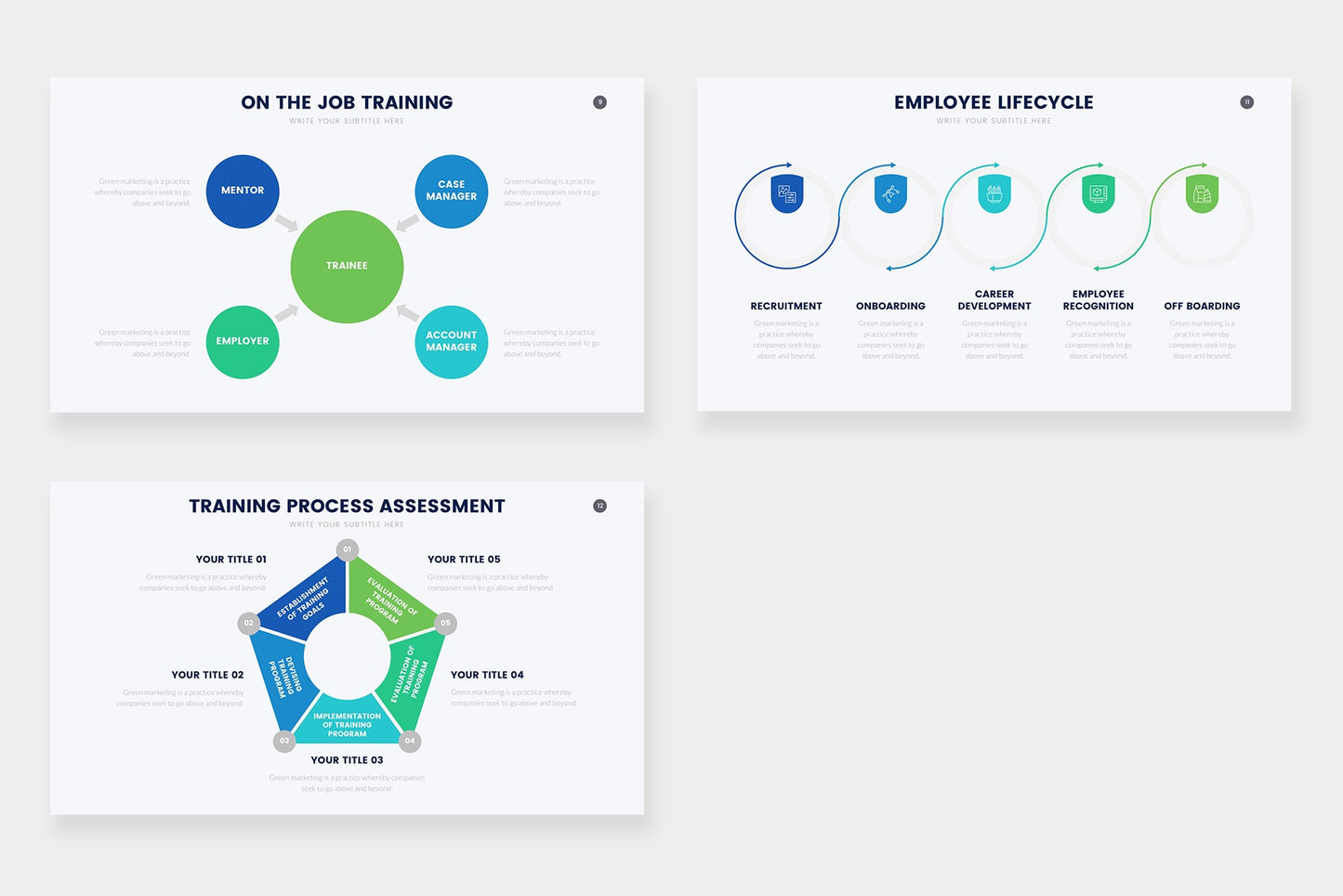 Training Infographic Templates PowerPoint slides