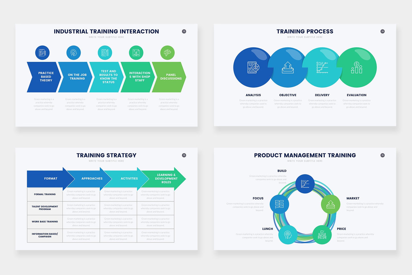 Training Infographic Templates PowerPoint slides