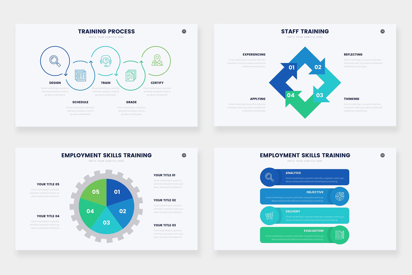 Training Infographic Templates PowerPoint slides