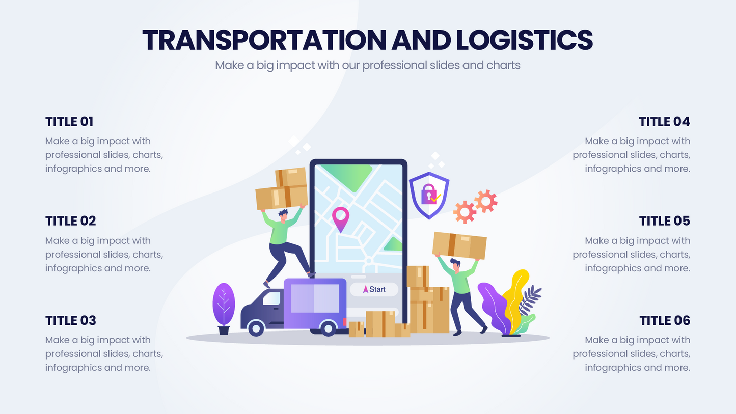 Transportation & Logistics Infographic templates