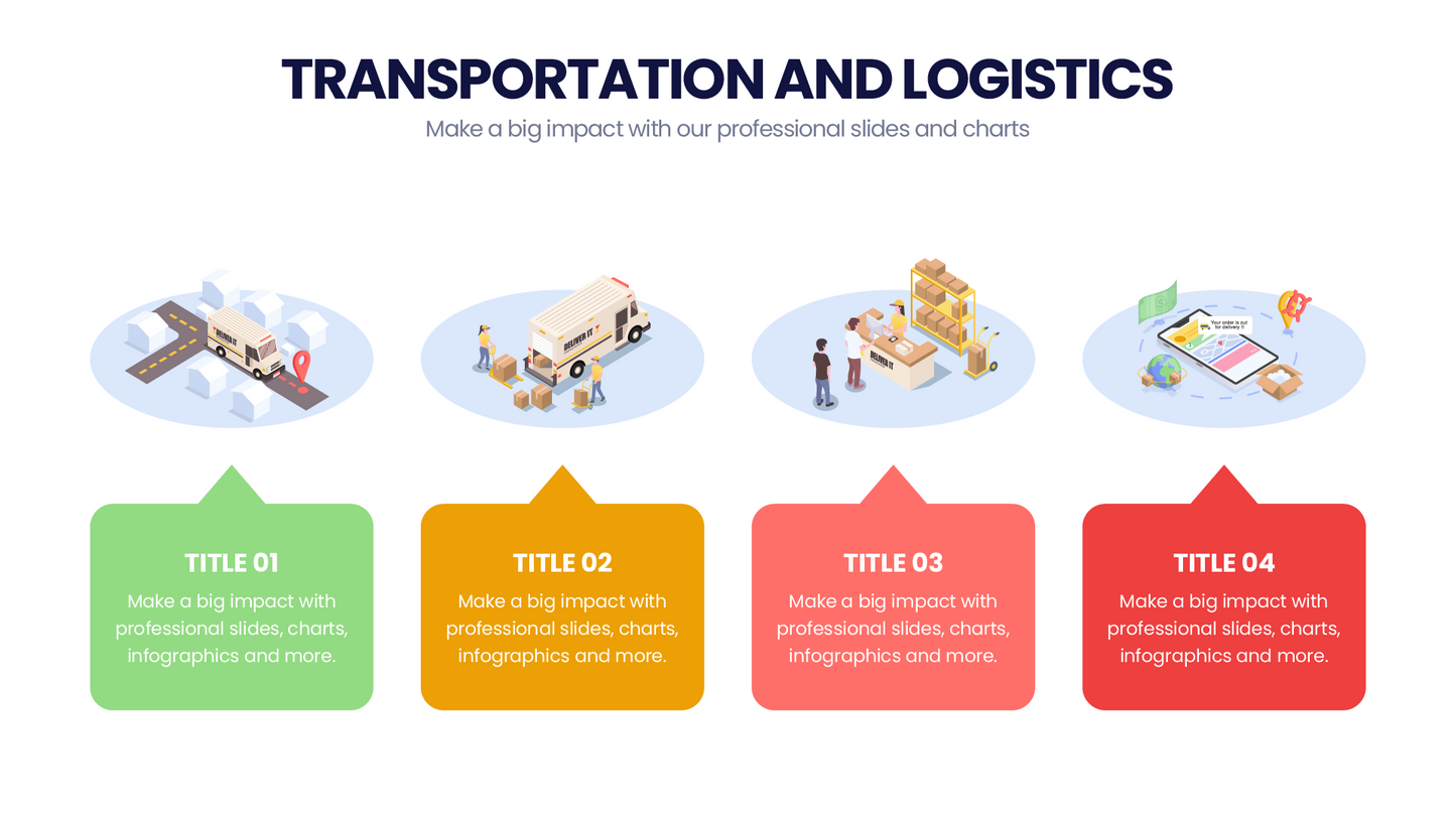 Transportation & Logistics Infographic templates