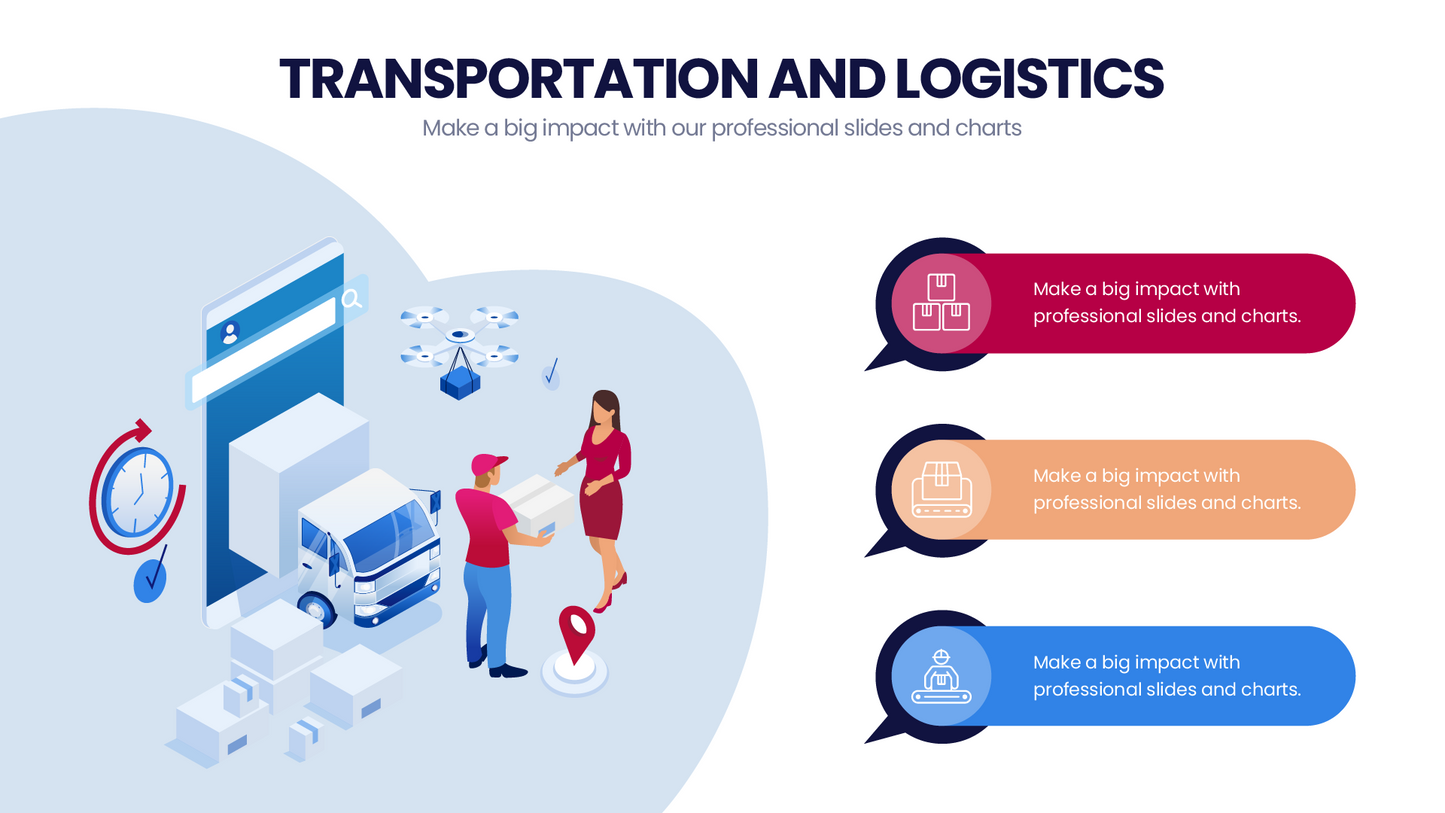 Transportation & Logistics Infographic templates